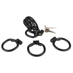 CockLock Cage de chasteté Slutypig 8 x 3.3cm Noire